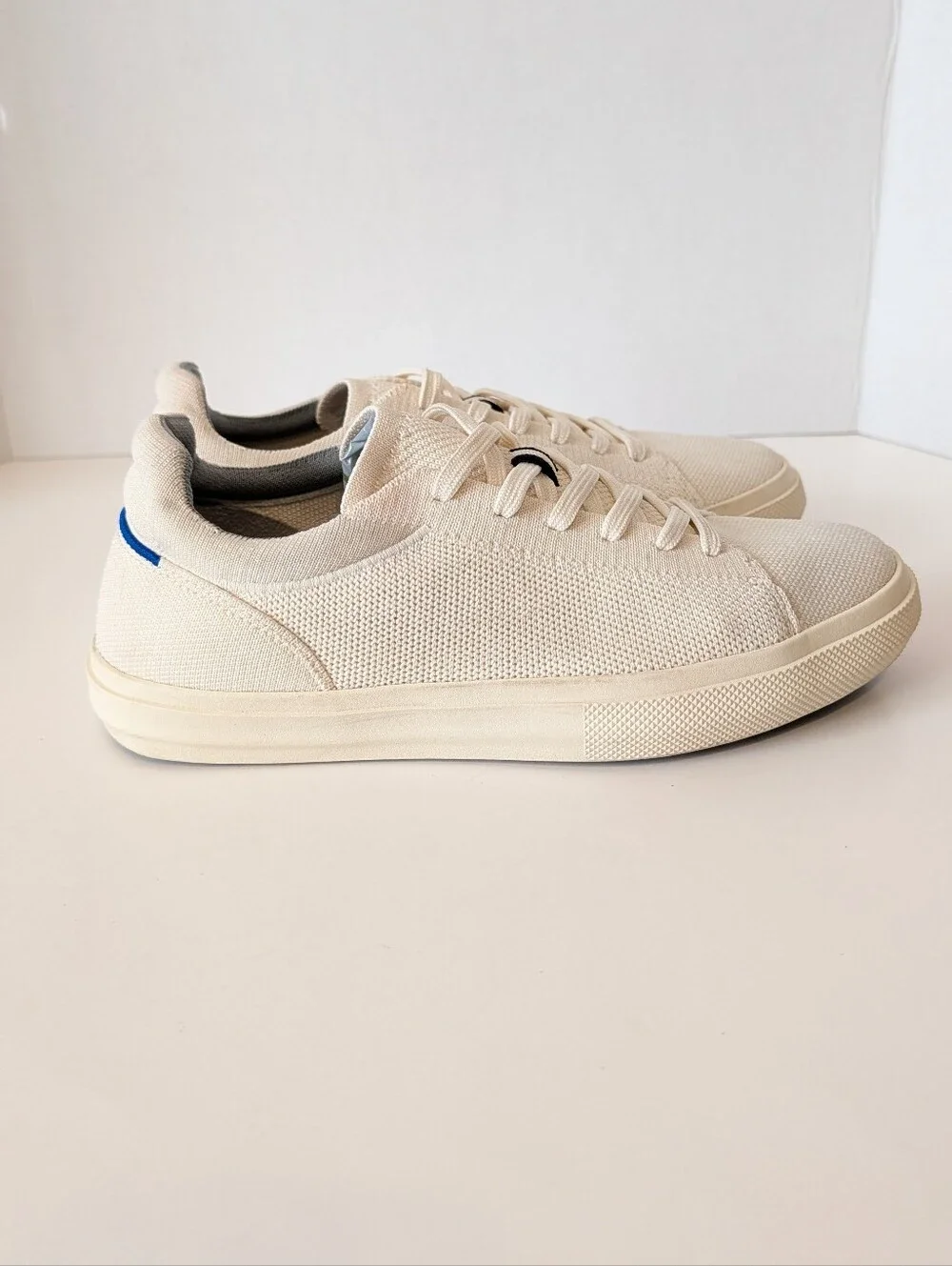Rothy's RS02 Lace Up Sneakers in Bone Ivory